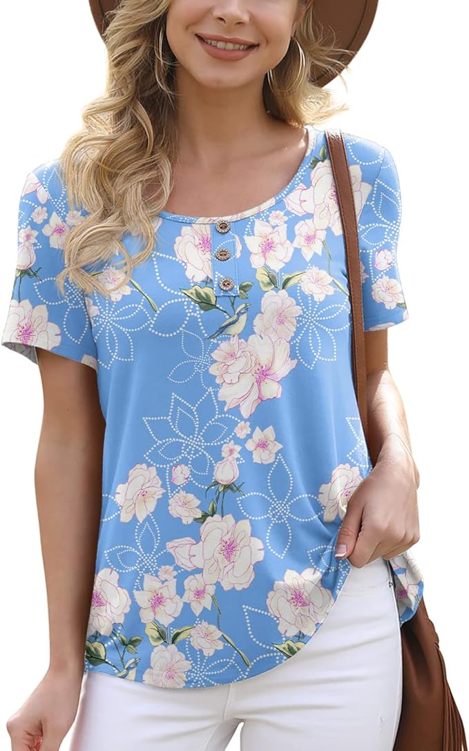 floral printed tops for women